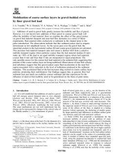 Mobilization of coarse surface layers in gravel‐bedded