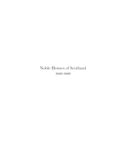 Noble Houses of Scotland