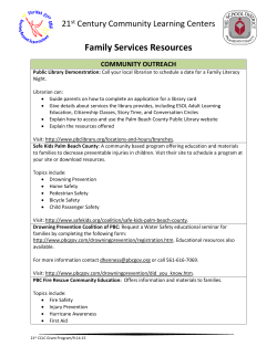 Family Services Resources - The School District of Palm Beach