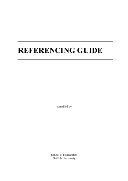 referencing guide - Griffith University