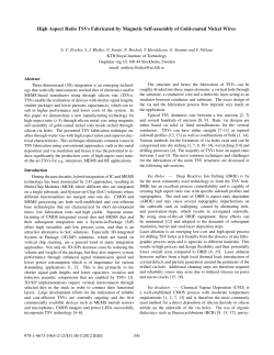 High Aspect Ratio TSVs Fabricated by Magnetic