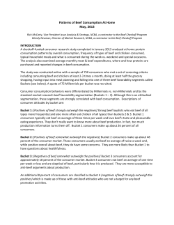 Beef Value Assessment Executive Summary