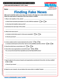 Finding Fake News