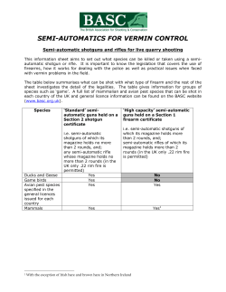 semi-automatics for vermin control
