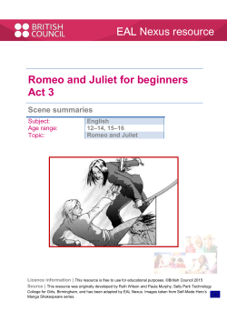 Scene summaries PDF - EAL Nexus