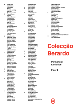 Press kit - Museu Berardo