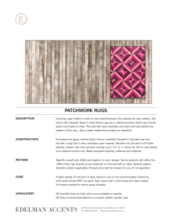 patchwork rugs - Edelman Leather