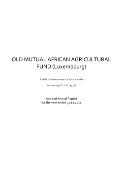 Annual Financial Statements - Old Mutual African Agricultural Fund