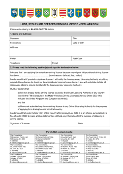 Lost, Stolen or Defaced Licence Declaration