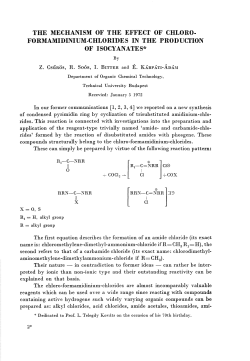 formamidinium-chlorides in the production of isocyanates