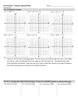 10.4 Practice &ndash; Inverse Trig Functions