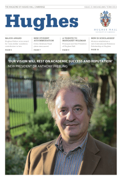 here - Hughes Hall - University of Cambridge