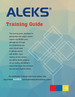 1 ALEKS