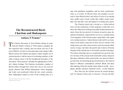 The Reconstructed Bard: Chartism and