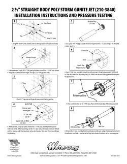 2 ½" STRAIGHT BODY POLY STORM GUNITE JET (210