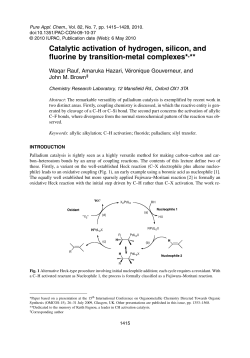 Catalytic activation of hydrogen, silicon, and fluorine by