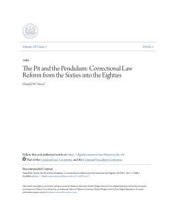 The Pit and the Pendulum: Correctional Law