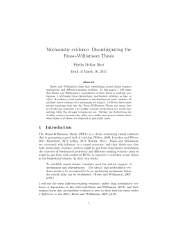 Mechanistic evidence: Disambiguating the Russo