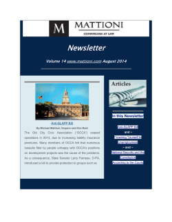 Newsletter - Mattioni, Ltd.