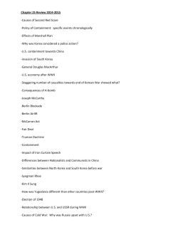 Chapter 25 Review 2014-2015 -Causes of Second Red Scare