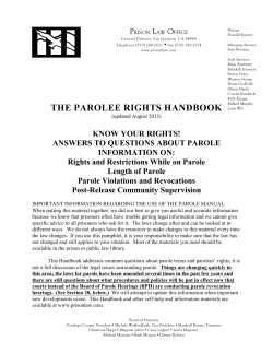 the parolee rights handbook