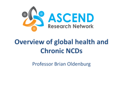 Overview of global health and NCDs