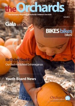 Fall 2012 - Orchard`s Childrens Services