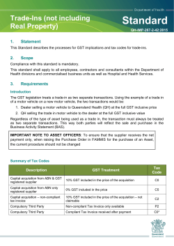 Trade-Ins (not including Real Property)