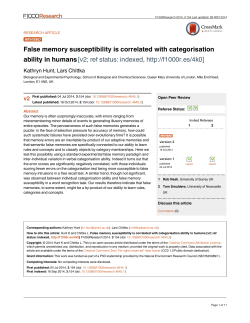 False memory susceptibility is correlated with
