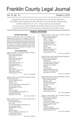 PDF - PA Legal Ads Online