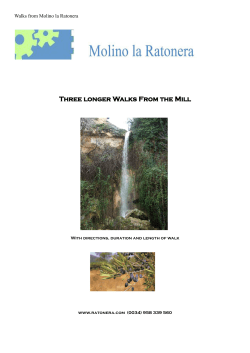 long walks - Molino la Ratonera