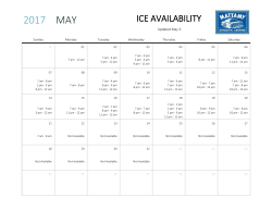 Ice Availability - Mattamy Athletic Centre