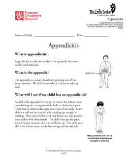 Appendicitis - Phoenix Children`s Hospital