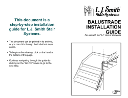 Balustrade Installation Guide