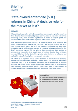 (SOE) reforms in China - European Parliament