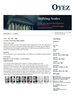 Baker v. Carr | The Oyez Project at IIT Chicago
