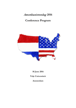 Amerikanistendag 2016