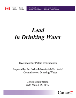 Lead in Drinking Water
