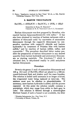 6. BARIUM THIOCYANATE Ba(OH)2 +