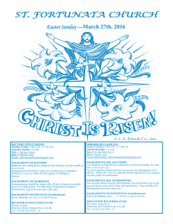 Easter Sunday &mdash;March 27th, 2016