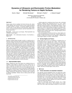 Dynamics of Ultrasonic and Electrostatic Friction Modulation for