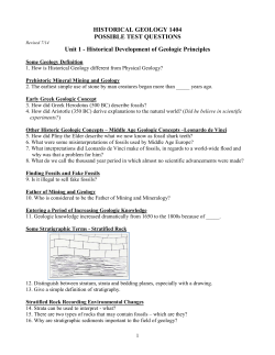 Possible Test Questions
