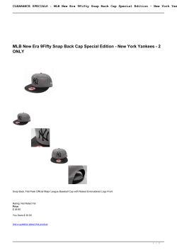 MLB New Era 9Fifty Snap Back Cap Special Edition