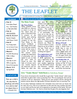 the leaflet - Dalton Seventh