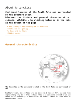 About Antarctica - Institut Polaire Fran&ccedil;ais