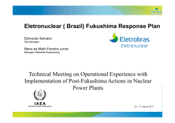Fukushima Brazilian Response Plan