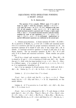 equations with operators forming a right angle