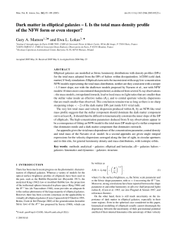 Dark matter in elliptical galaxies &ndash; I. Is the total mass density profile