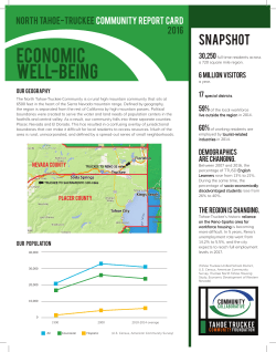 economic well-being - Tahoe Truckee Community Foundation