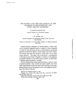 THE BUTYRIC ACID TEST FOR SYPHILIS IN THE DIAGNOSIS OF
